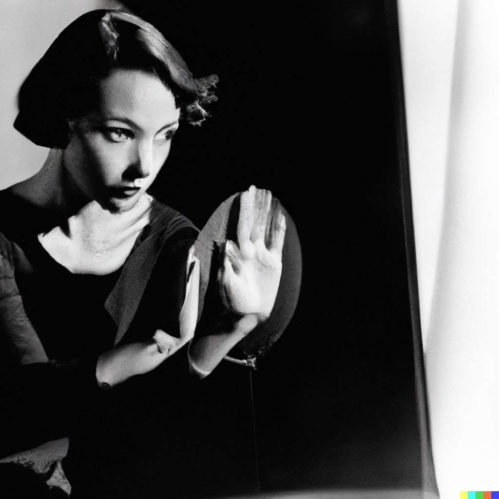 a representation of anxiety, photograph taken by Peter Lindbergh